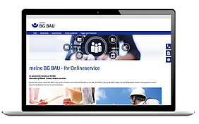 Startseite des Portals "meine BG BAU für Unternehmen"